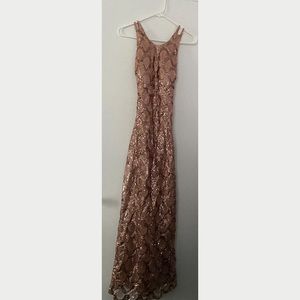 Rose Gold Sequin Dress